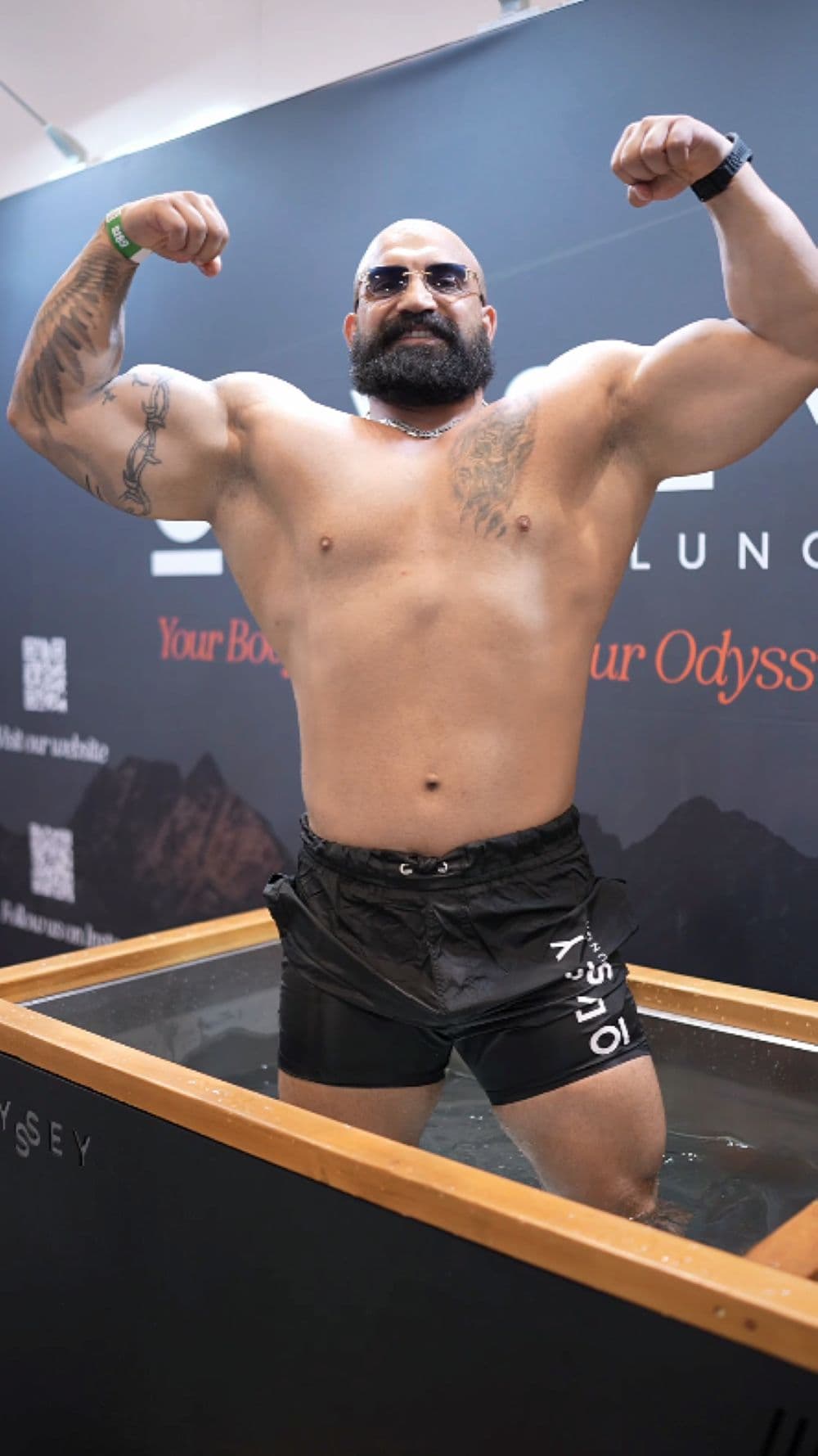 Odyssey cold plunge in use