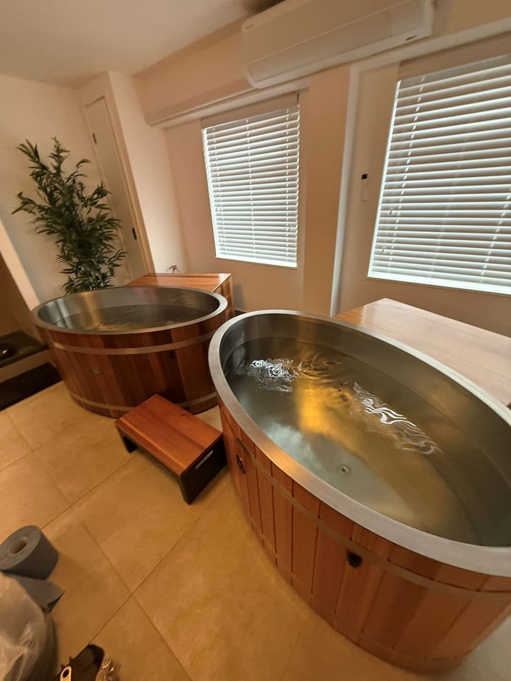 Odyssey cold plunge in use