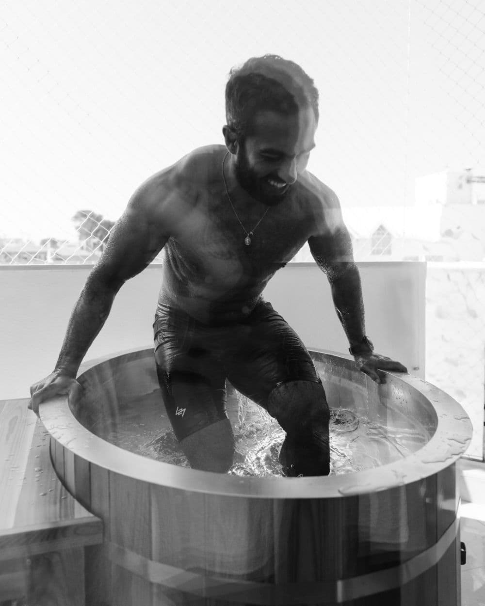 Odyssey cold plunge in use