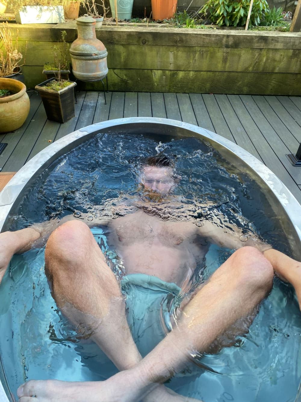 Odyssey cold plunge in use