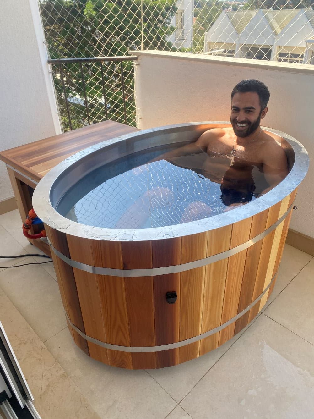 Odyssey cold plunge in use
