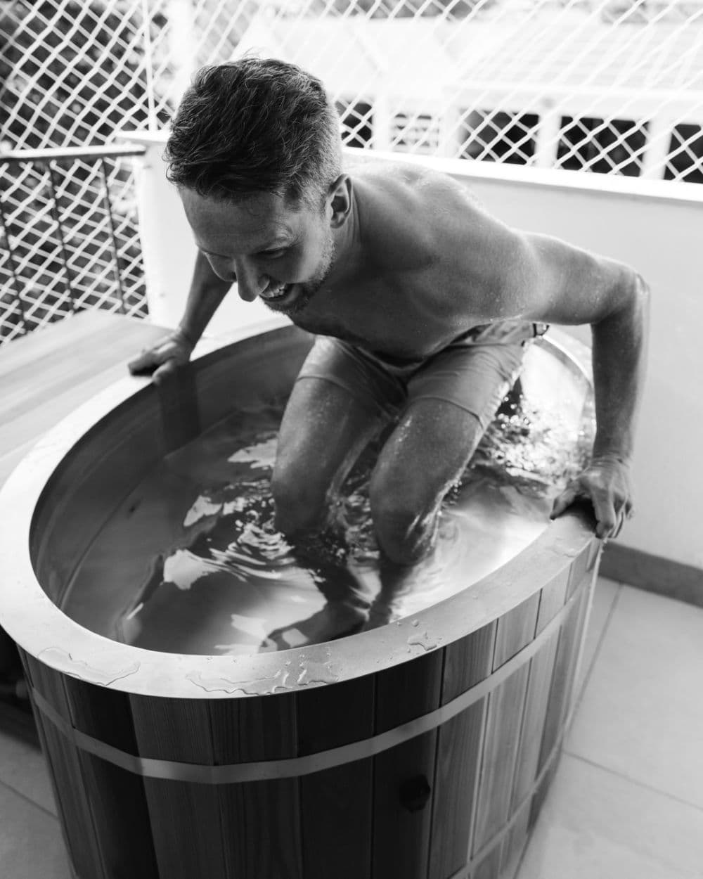 Odyssey cold plunge in use