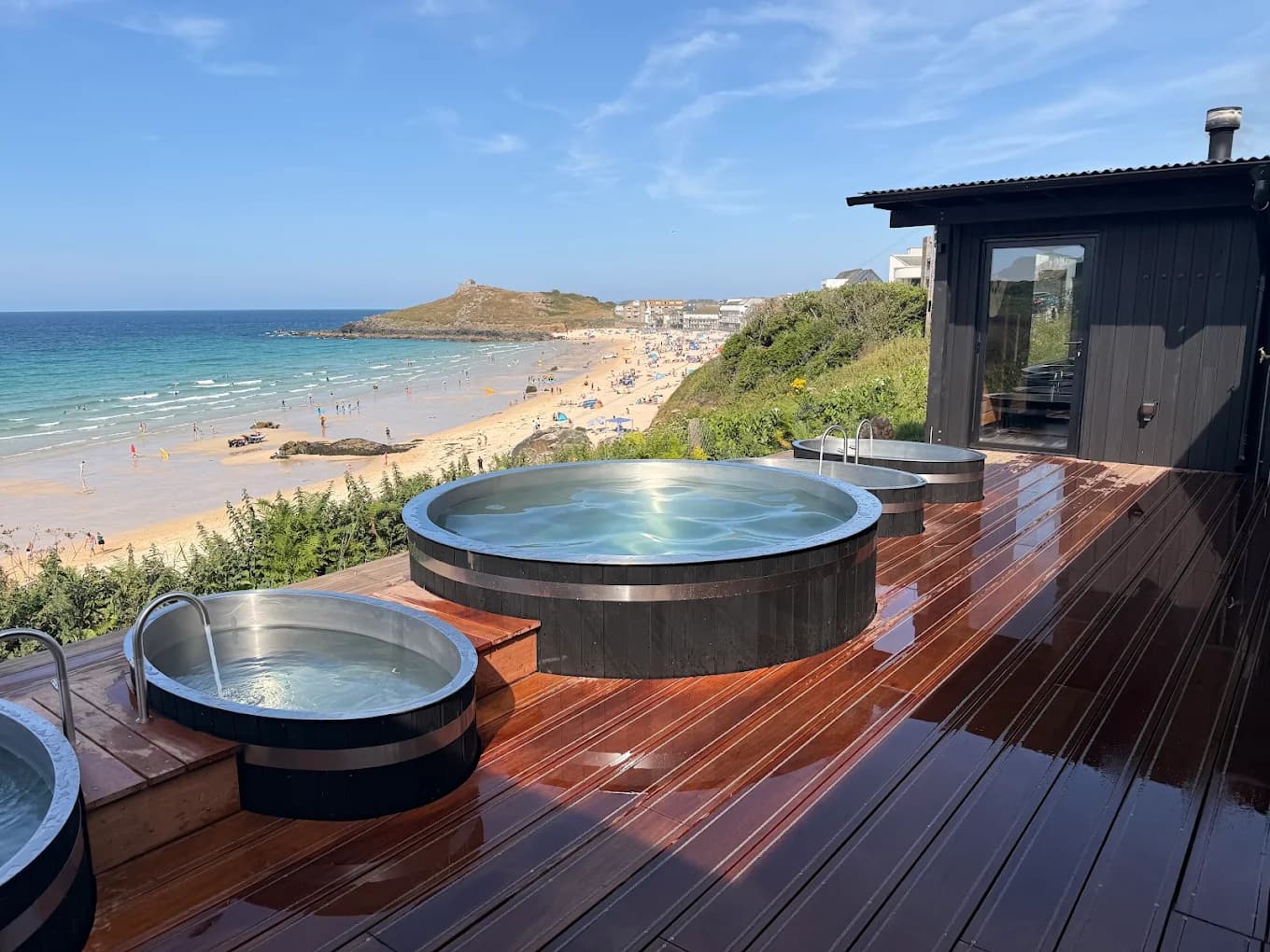 Bespoke commercial cold plunges at Kiln Sauna, St Ives